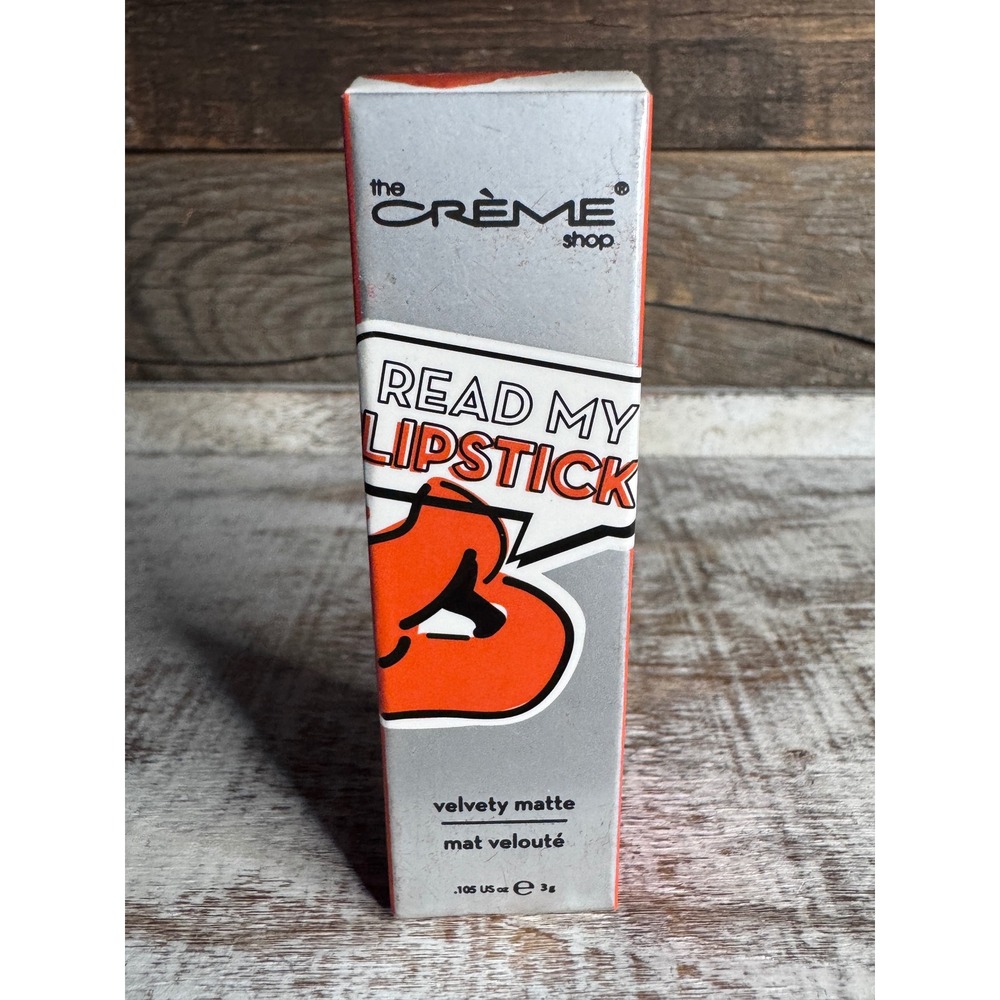 The Creme Shop Read My Lipstick | Orange You Glad | Velvety Matte | MSRP $12
